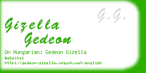 gizella gedeon business card